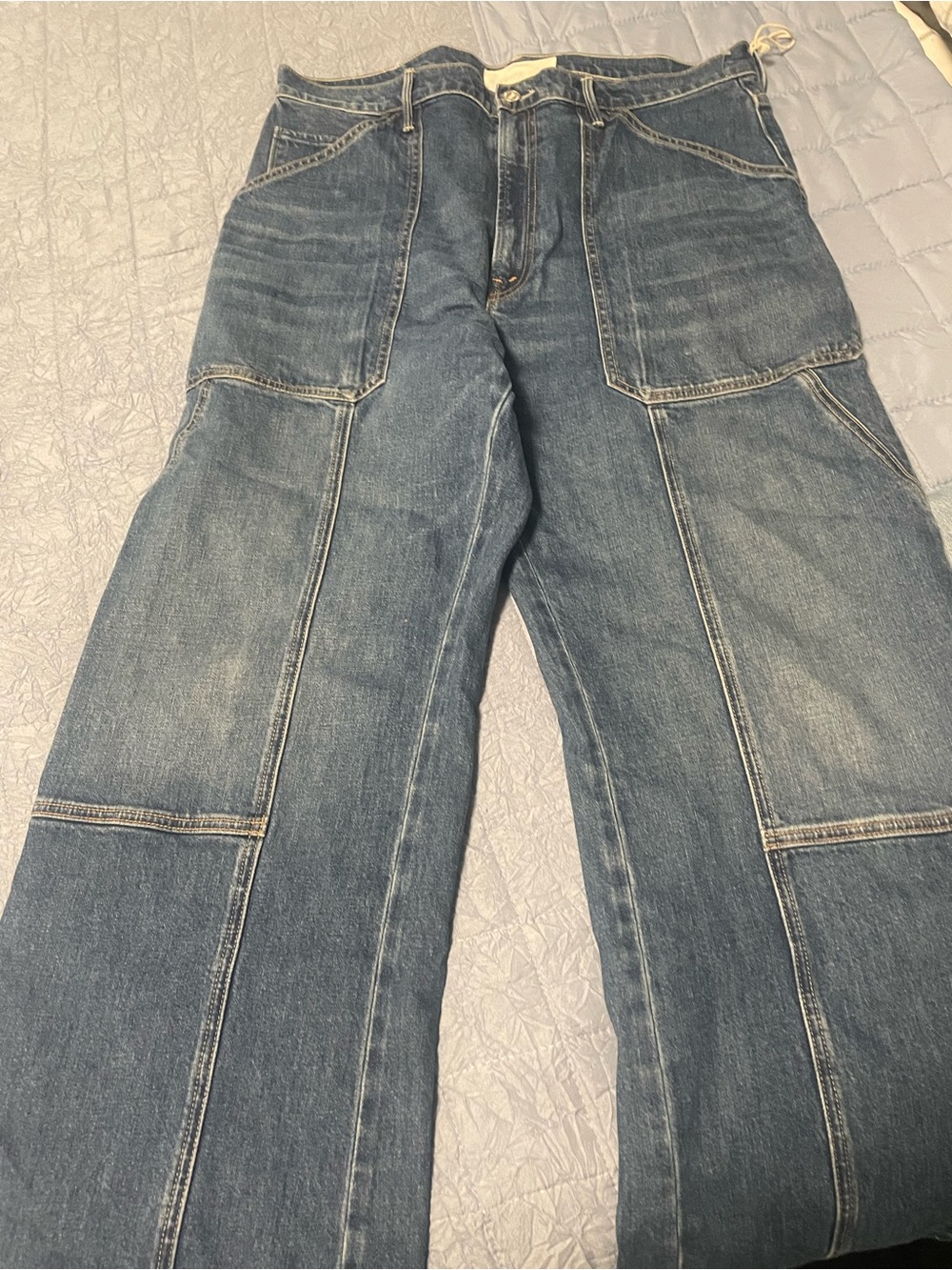 Men's Blue Carpenter Jeans - Classic Workwear Style